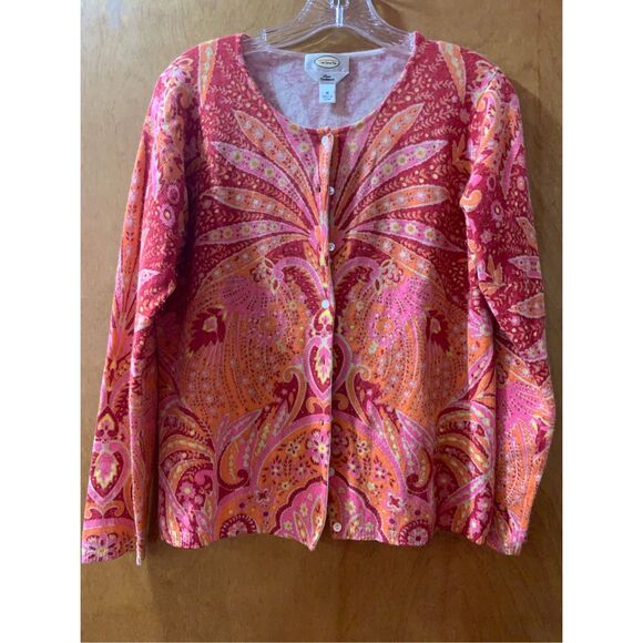Cashmere Sweater Pink Orange #Talbot #vintage - Picture 2 of 10
